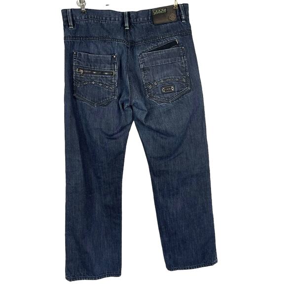 COOGI Vintage Y2K Men's Straight Leg Dark Wash Jeans 38X34 - Picture 3 of 13